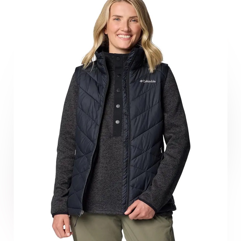 Columbia Women's Black Quilted Omni Heat Vest